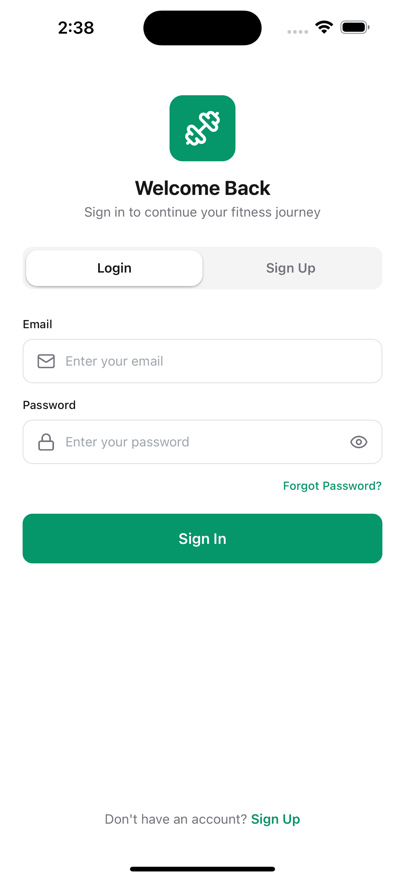 Login — Fitness App