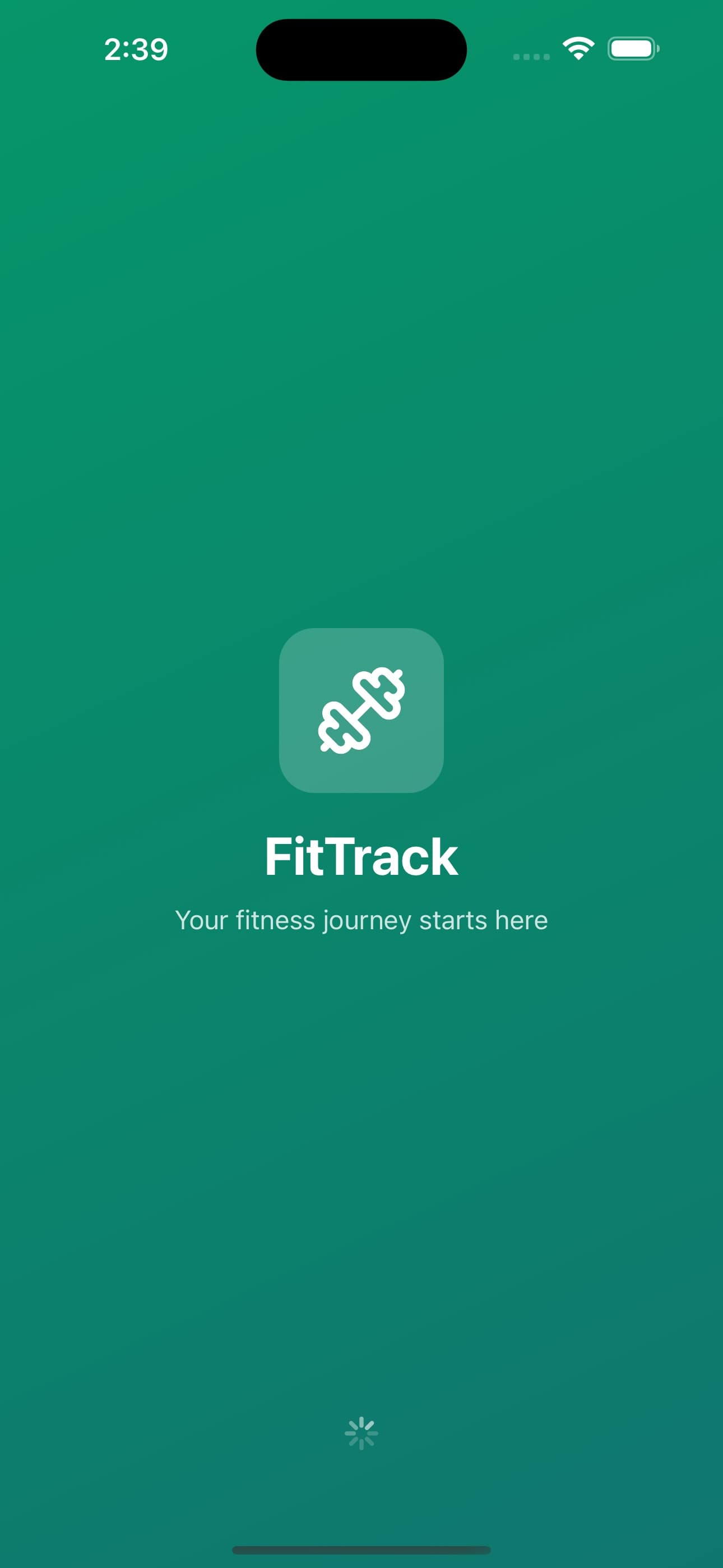 Splash Screen — Fitness App