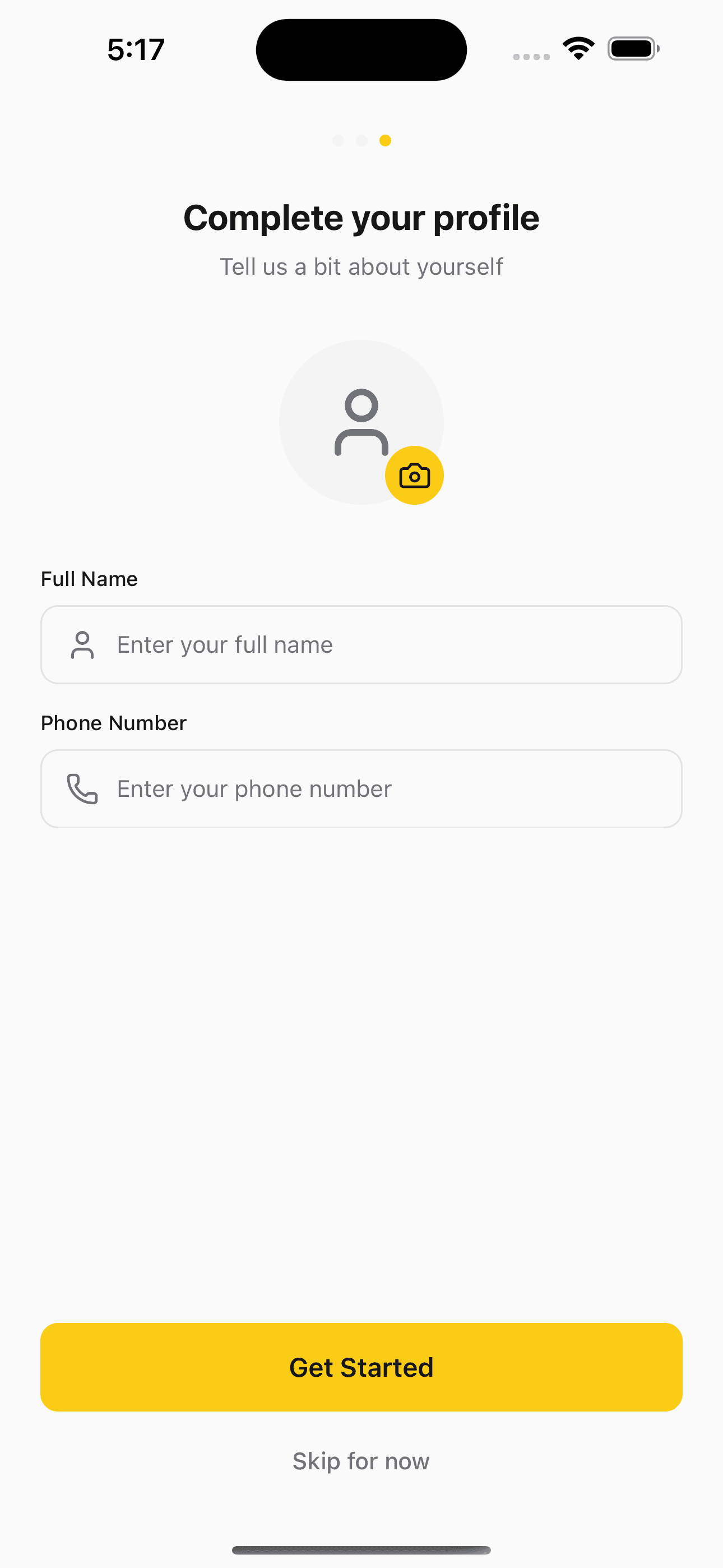 Profile — Taxi Booking App