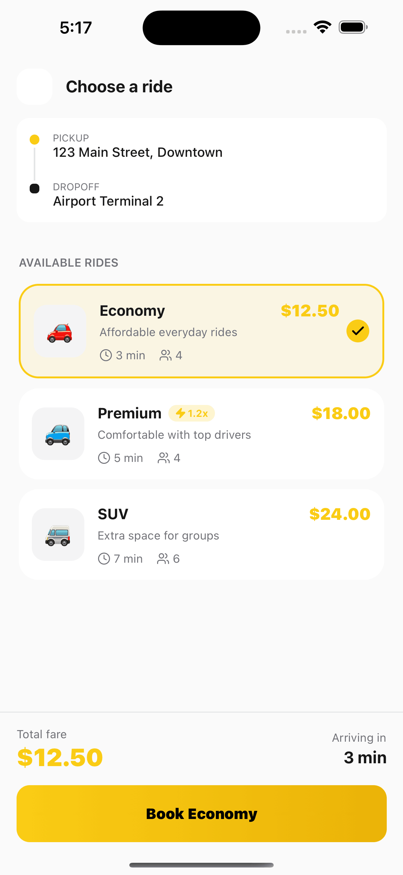 Ride — Taxi Booking App