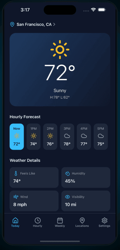 Today — Weather App