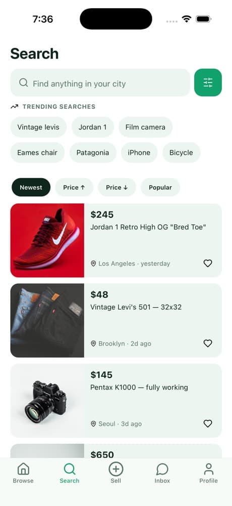 All-in-One Marketplace App hero preview