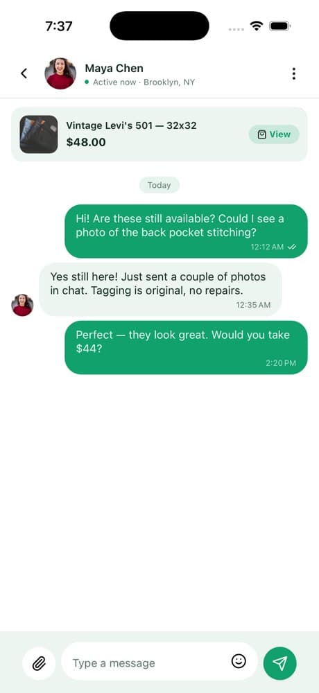Item Chat — All-in-One Marketplace App
