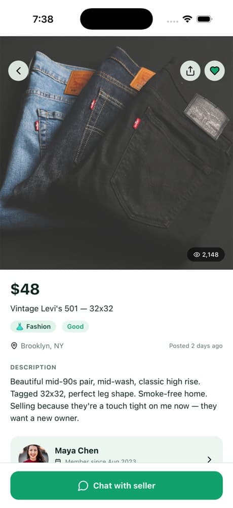 Product Detail — All-in-One Marketplace App