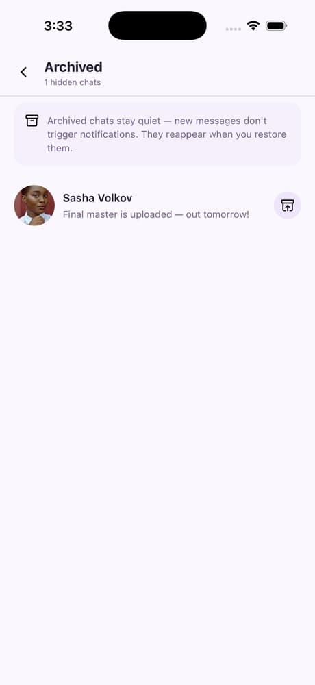 Archived Chats — Chat & Messaging App