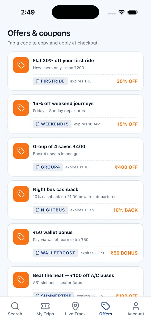 Offers & Coupons — Full-Stack Starter Bundle