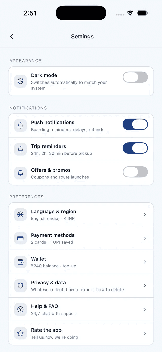 Settings — Full-Stack Starter Bundle