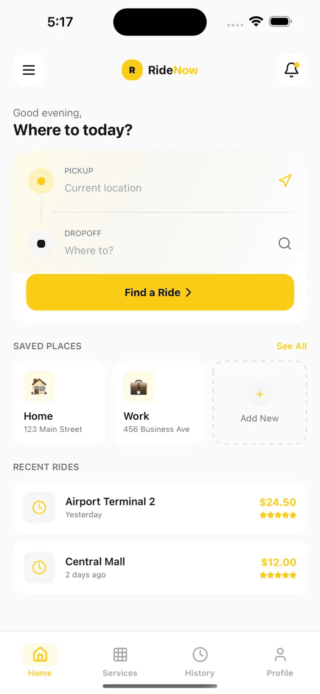 Ride Home — Full-Stack Starter Bundle