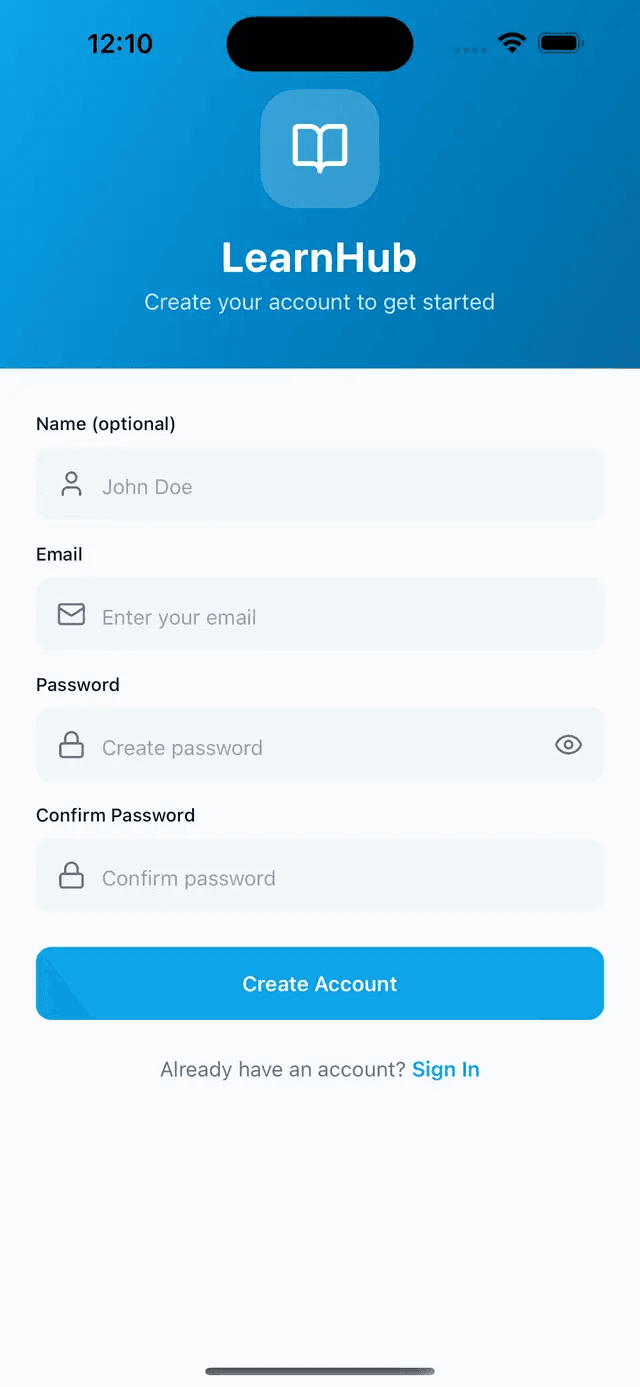 Sign Up — Full-Stack Starter Bundle