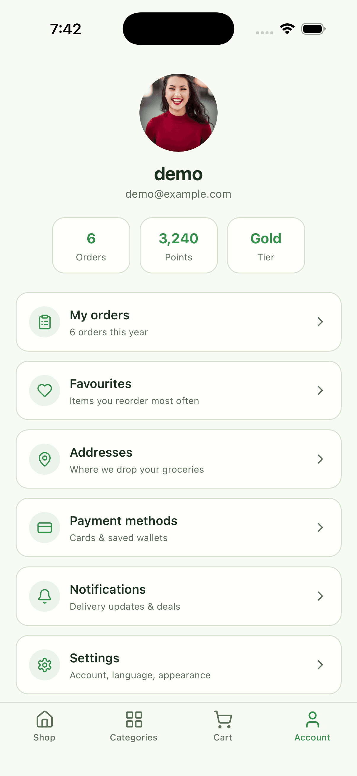 Grocery Delivery App hero preview