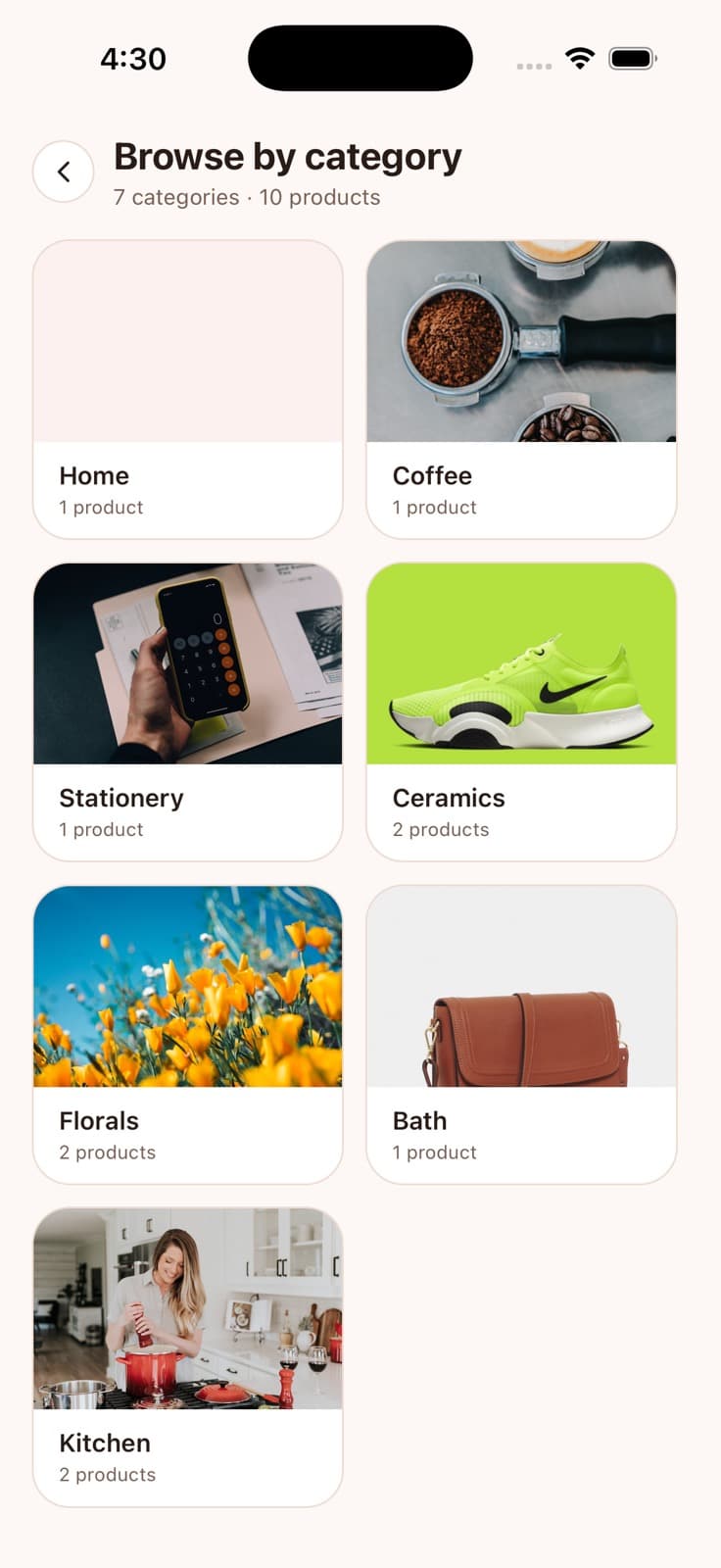 Category Browse — Marketly