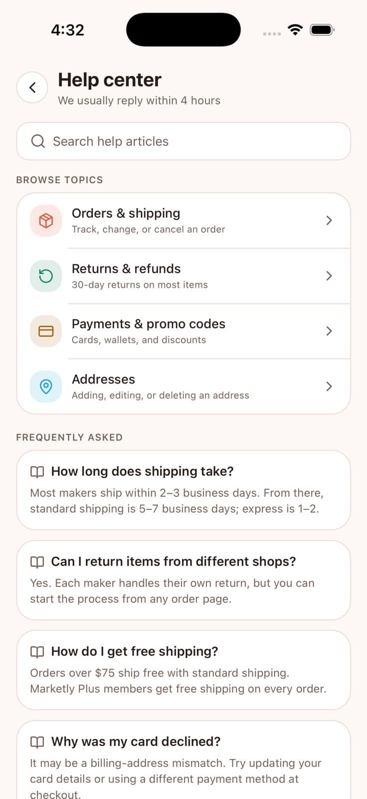 Help Center — Marketly