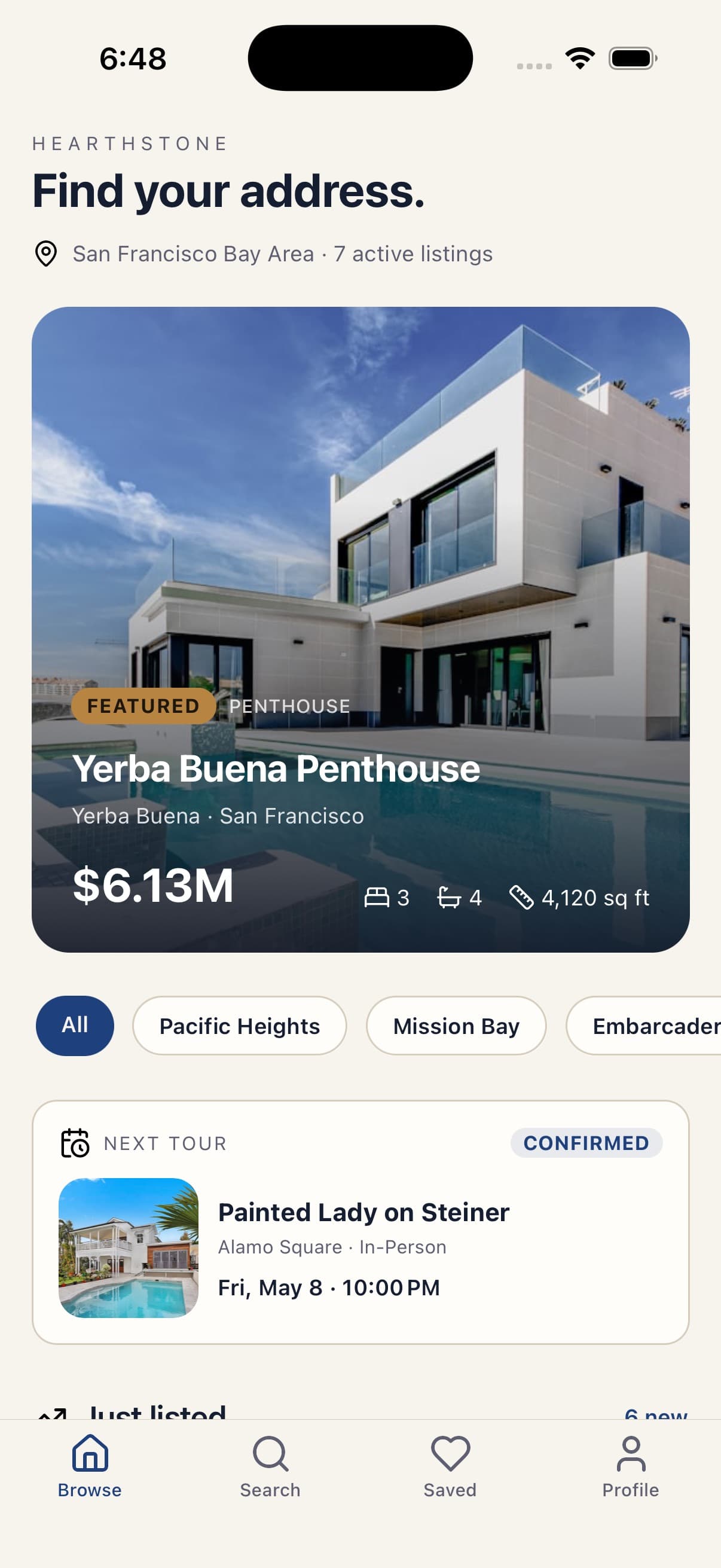 Hearthstone — Real Estate Listings hero preview