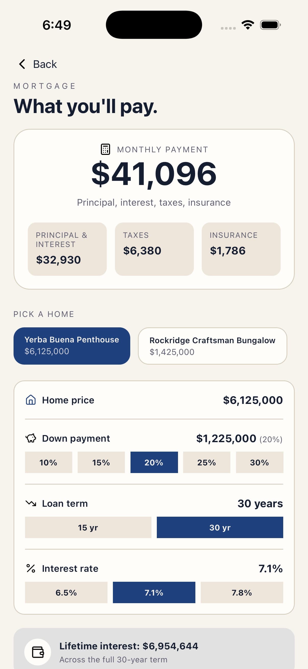 Mortgage Payment — Hearthstone — Real Estate Listings