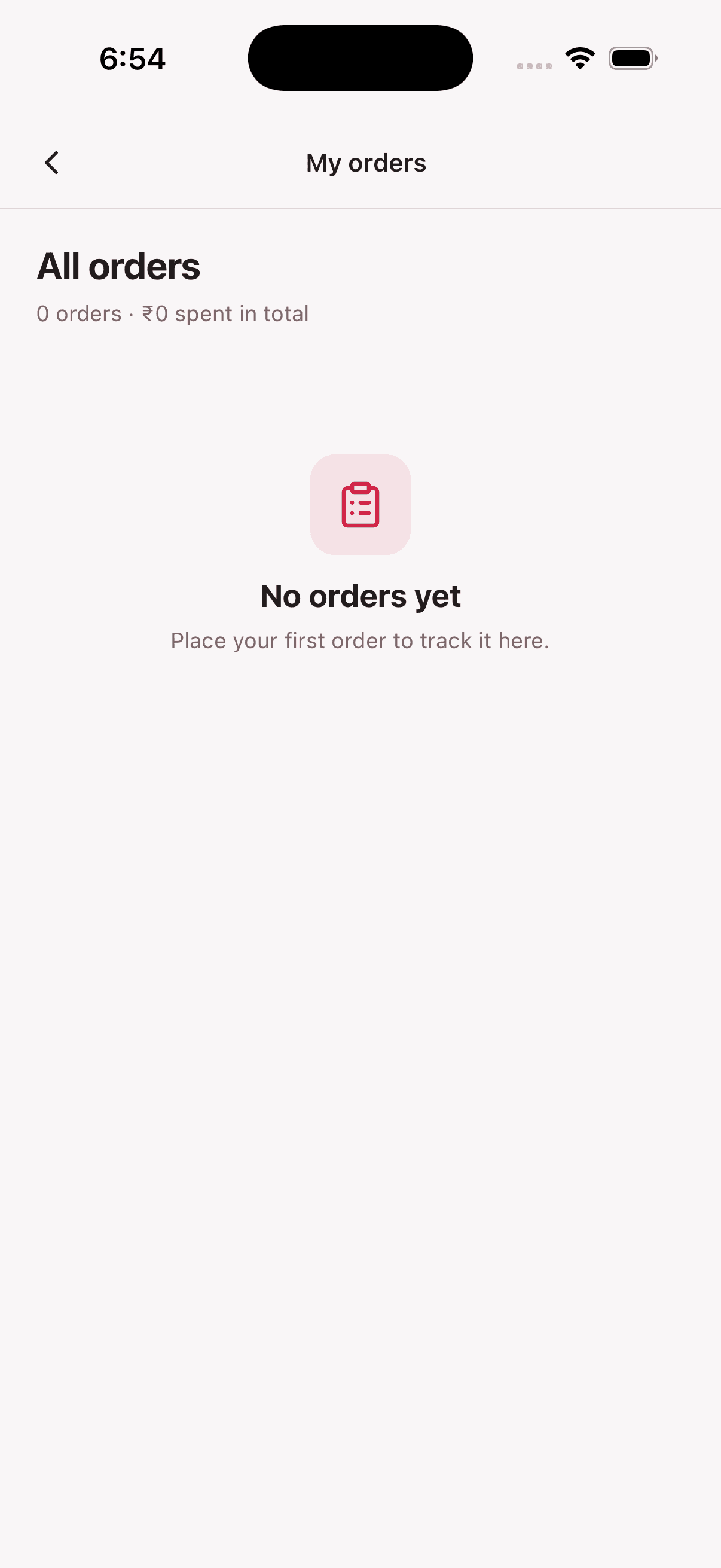 My Orders — Fashion Store App