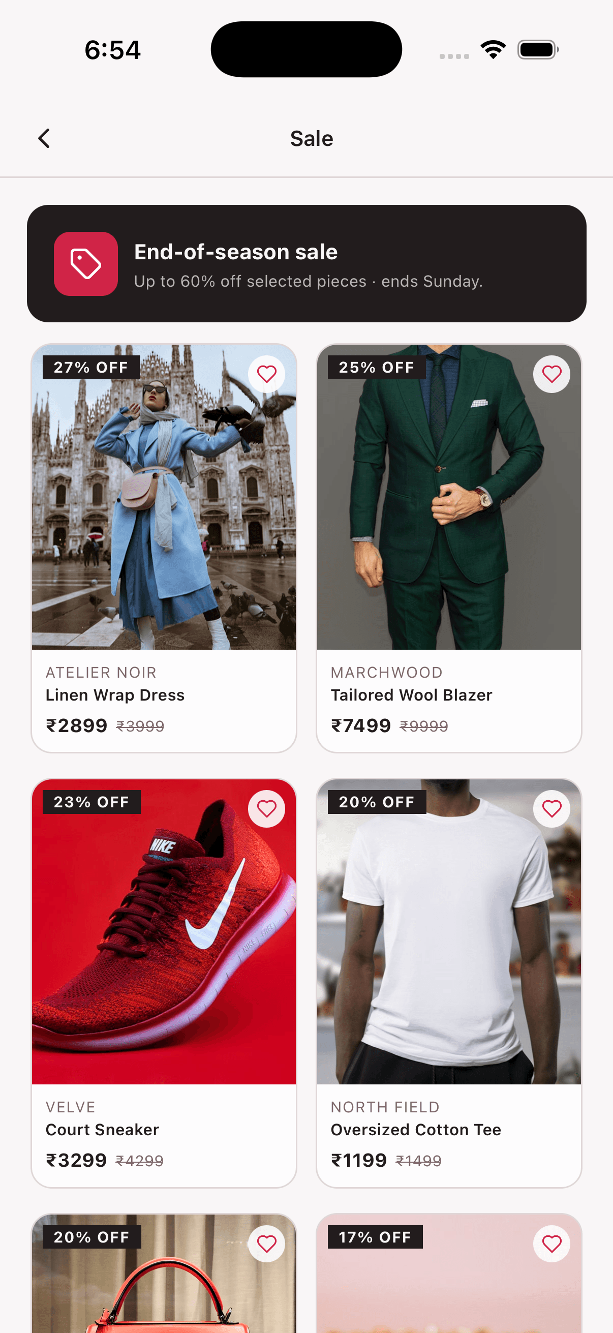 Sale — Fashion Store App
