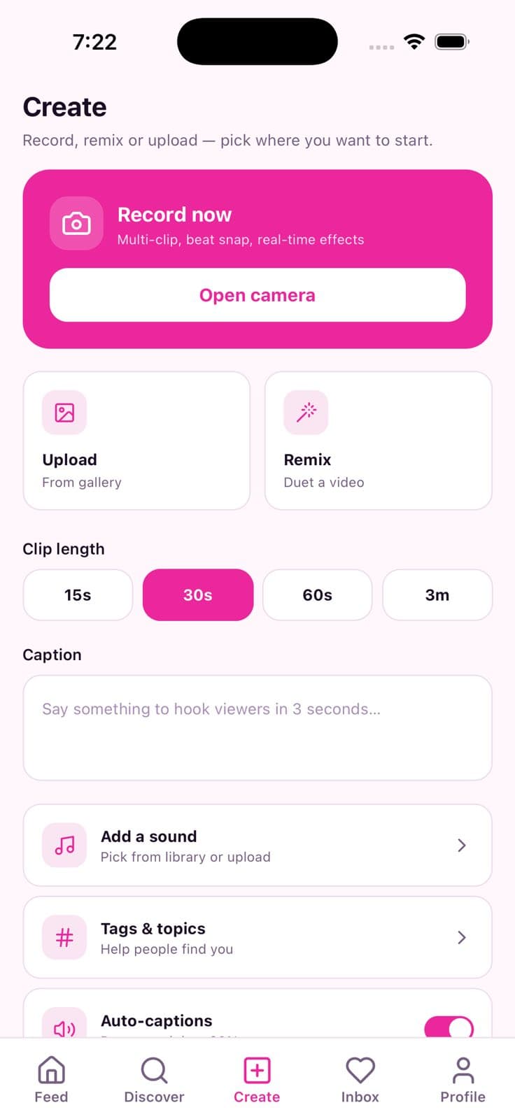 Short Video Social App hero preview